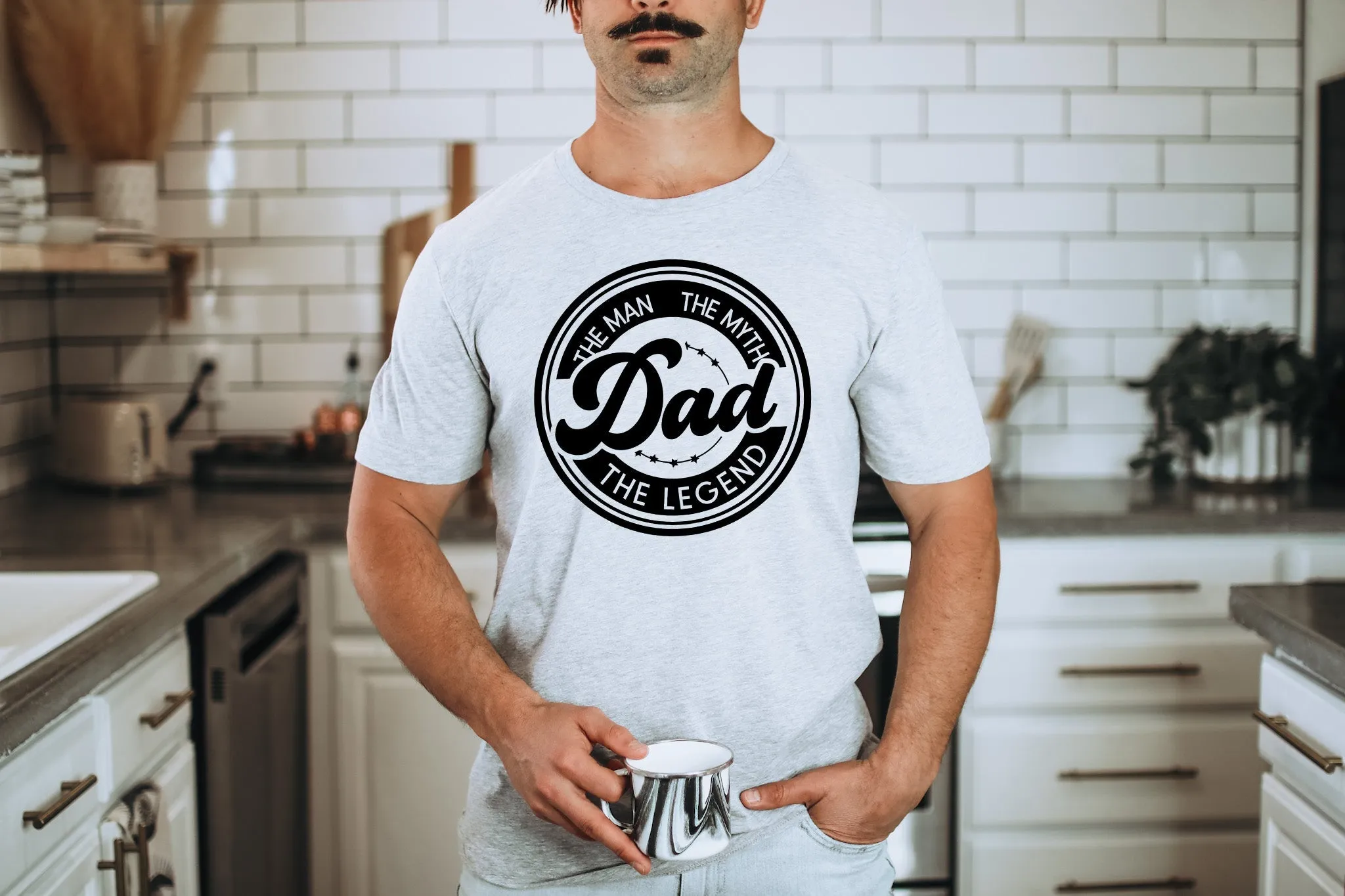 Dad The Man The Myth The Legend T-Shirt or Crew Sweatshirt sold by Roxie’s Picks