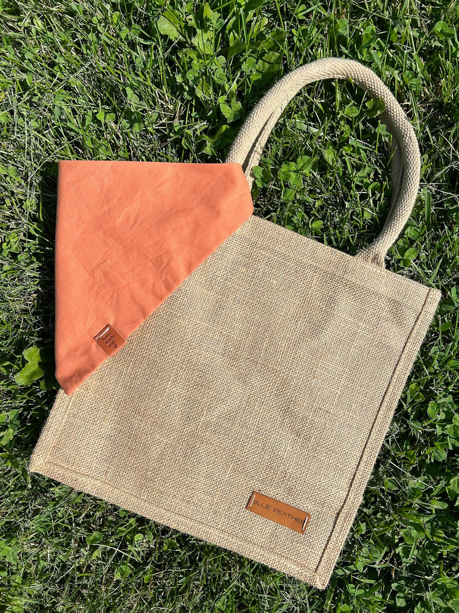 Medium YUTE Bag with Chic Cotton Handles - Tote Bag | For Mom | Reusable sold by Roxie’s Picks product image thumbnail 5