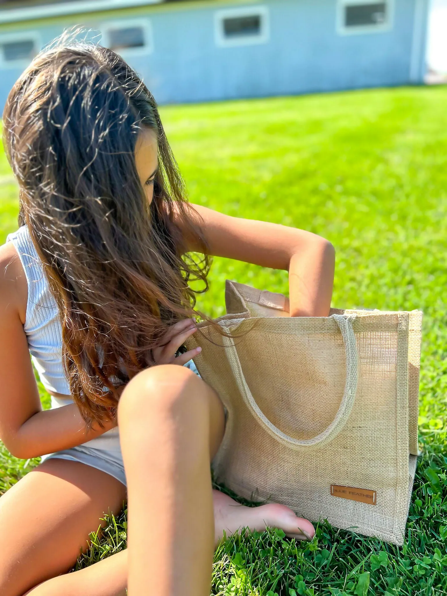 Medium YUTE Bag with Chic Cotton Handles - Tote Bag | For Mom | Reusable sold by Roxie’s Picks product image thumbnail 2