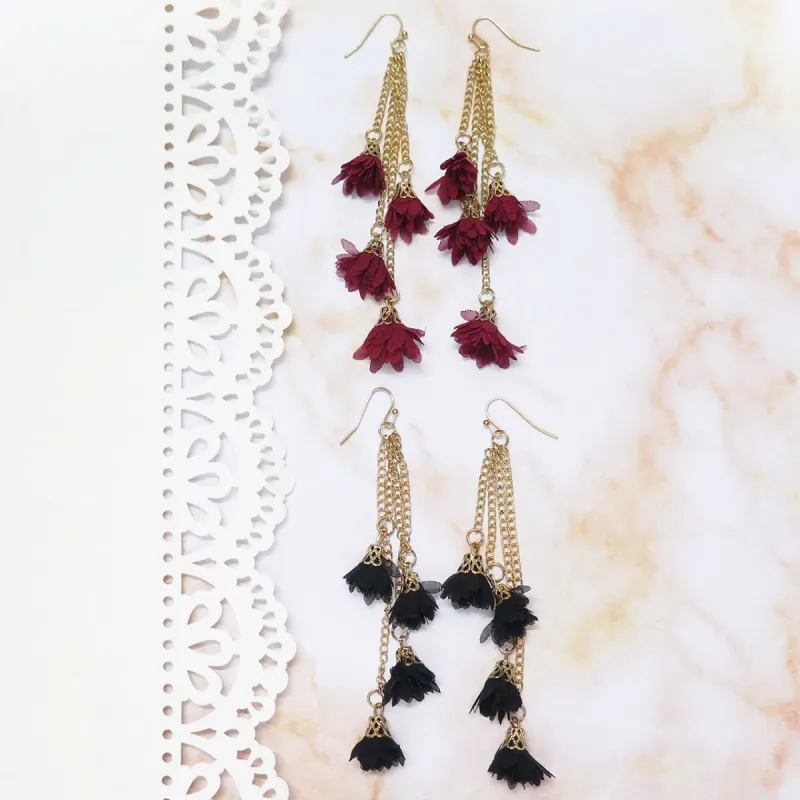 Multi Tassel Dangle Earrings sold by Roxie’s Picks