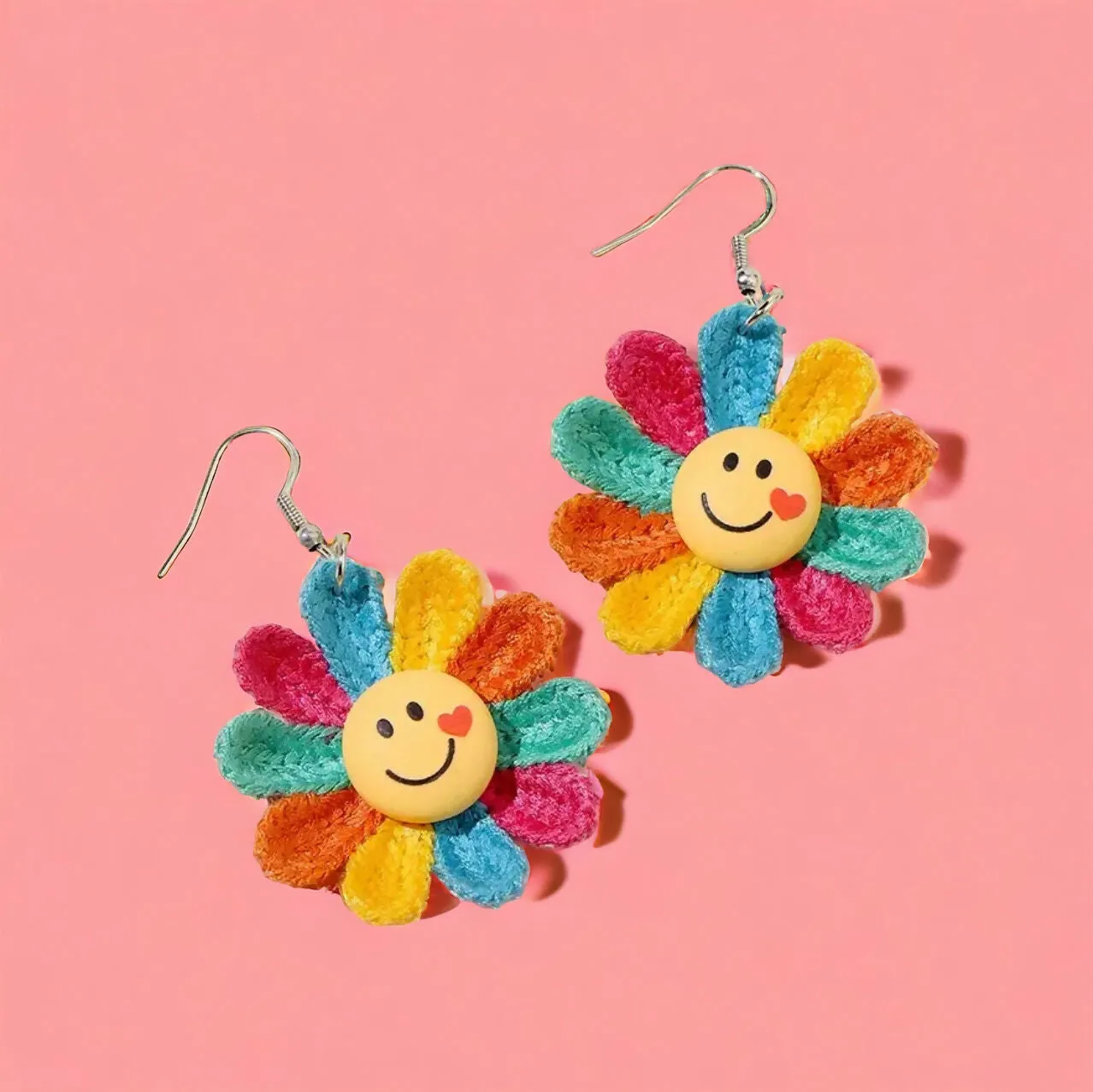 Stocking Stuffer Happy Flower Rainbow Earrings sold by Roxie’s Picks product image thumbnail 4