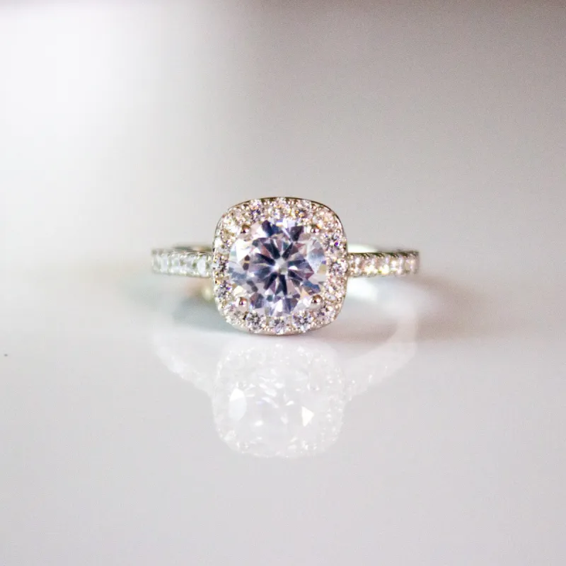 Simulated Diamond Engagement Ring sold by Roxie’s Picks
