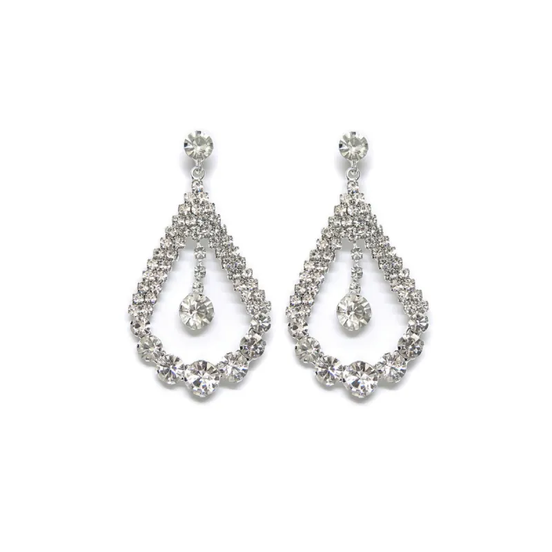 Crystal Teardrop Dangle Earrings sold by Roxie’s Picks