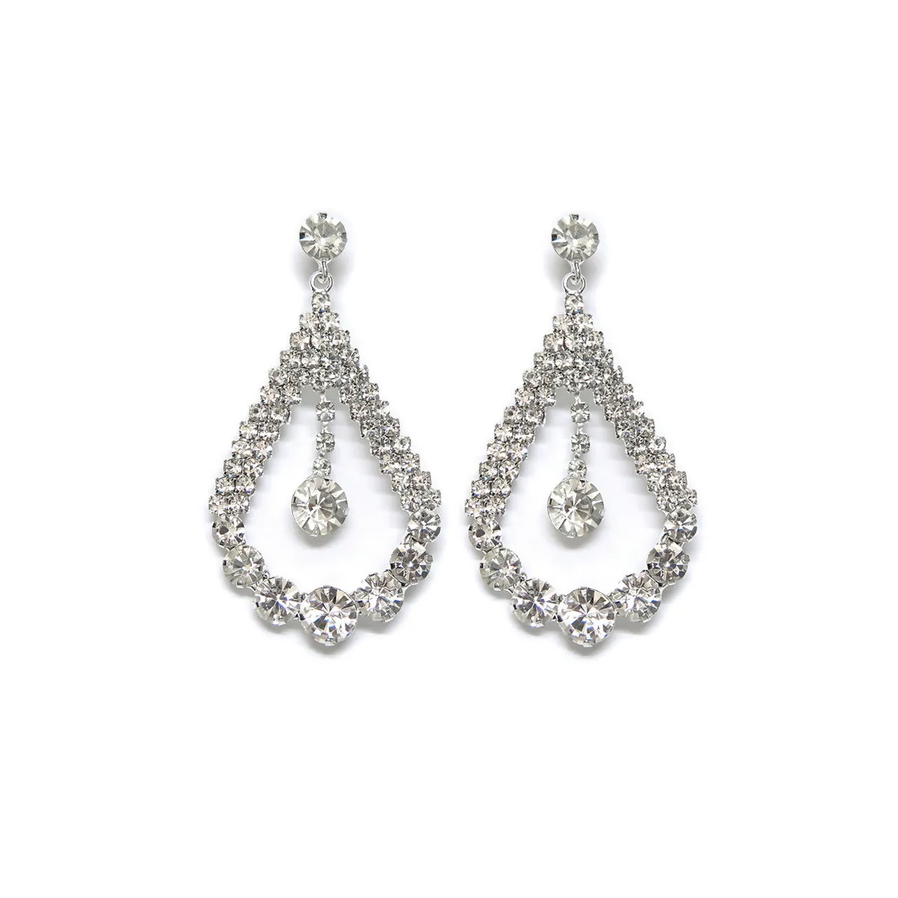 Crystal Teardrop Dangle Earrings sold by Roxie’s Picks