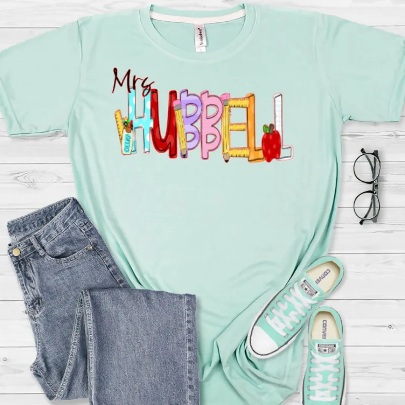 Custom Teacher Tee sold by Roxie’s Picks