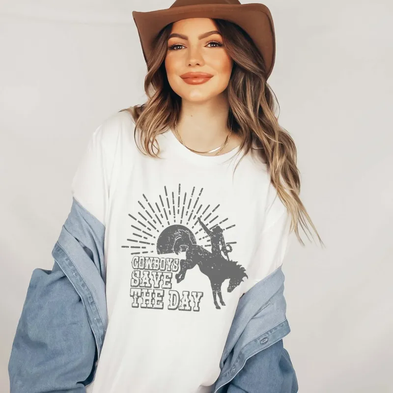 Cowboys Save The Day Tee sold by Roxie’s Picks