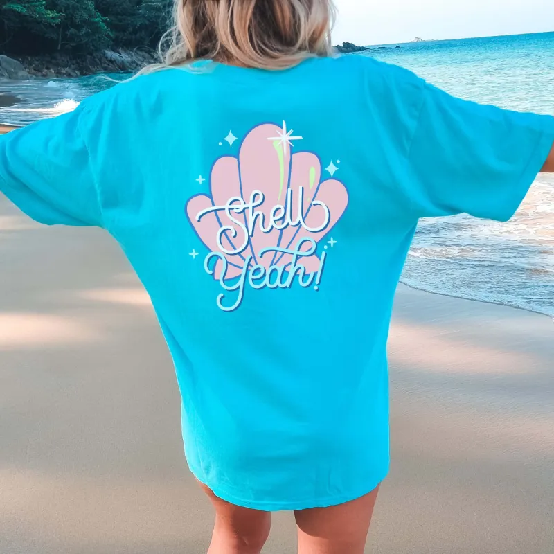 Shell Yeah Back Design Comfort Color Tee sold by Roxie’s Picks
