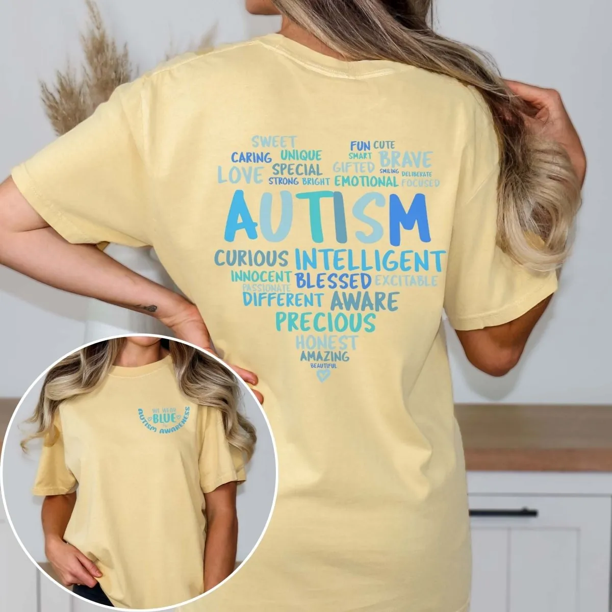 Autism Awareness Front & Back Designs Comfort Color Tee sold by Roxie’s Picks product image thumbnail 3