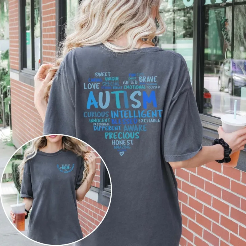 Autism Awareness Front & Back Designs Comfort Color Tee sold by Roxie’s Picks