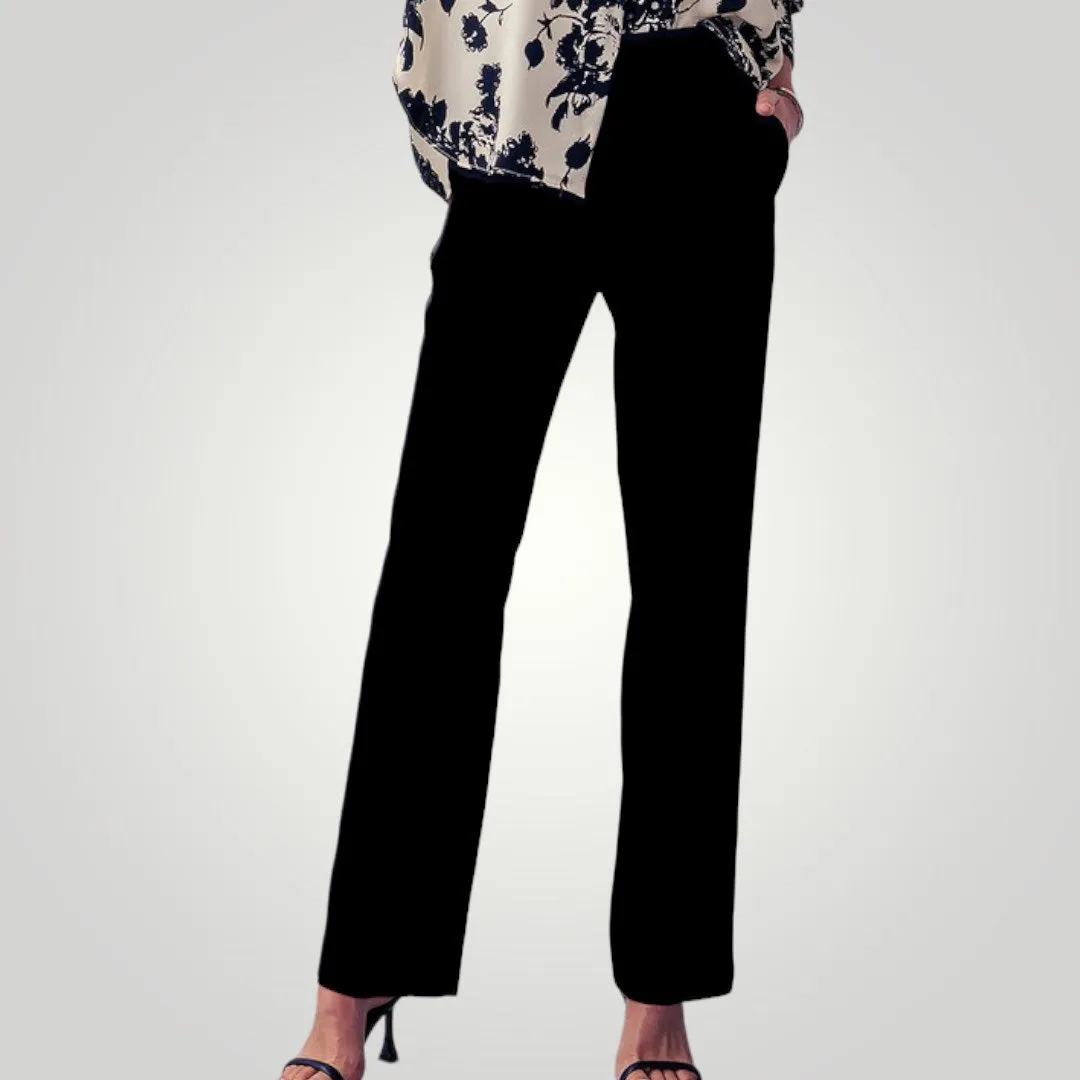 Milah Solid Straight Leg Trouser Pants sold by Roxie’s Picks