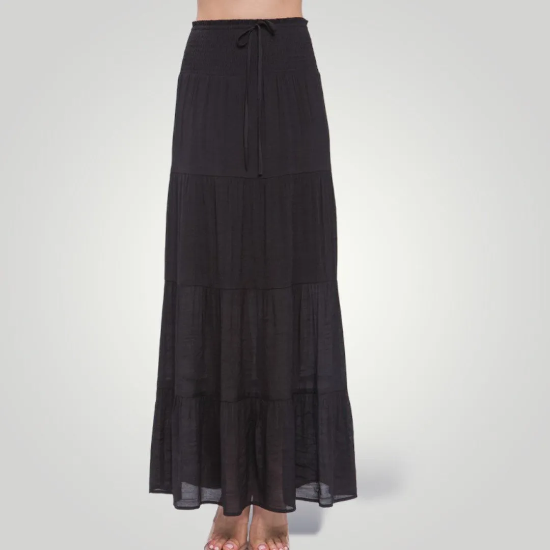 Ruffle Tiered Maxi Skirt sold by Roxie’s Picks product image thumbnail 3