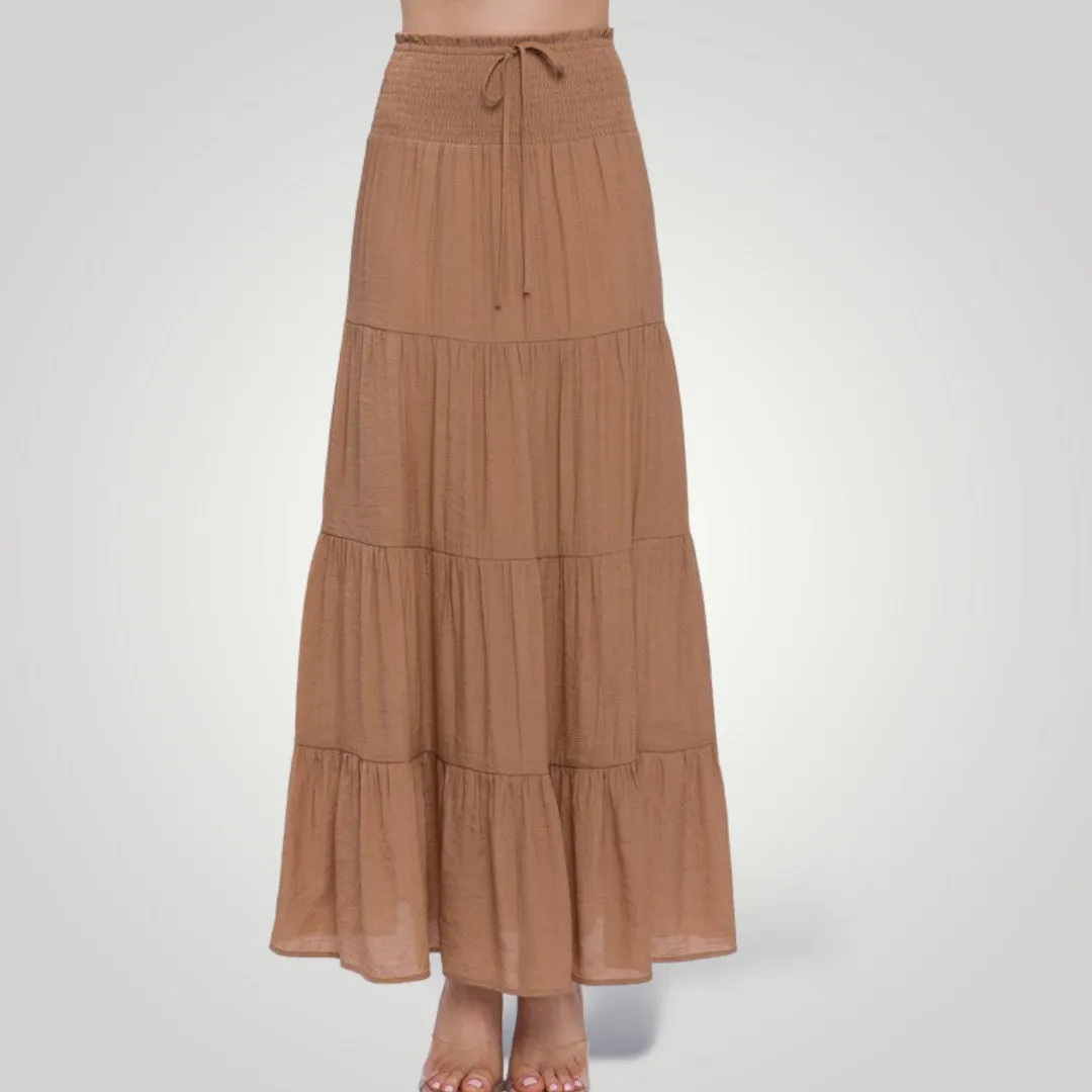 Ruffle Tiered Maxi Skirt sold by Roxie’s Picks product image thumbnail 4