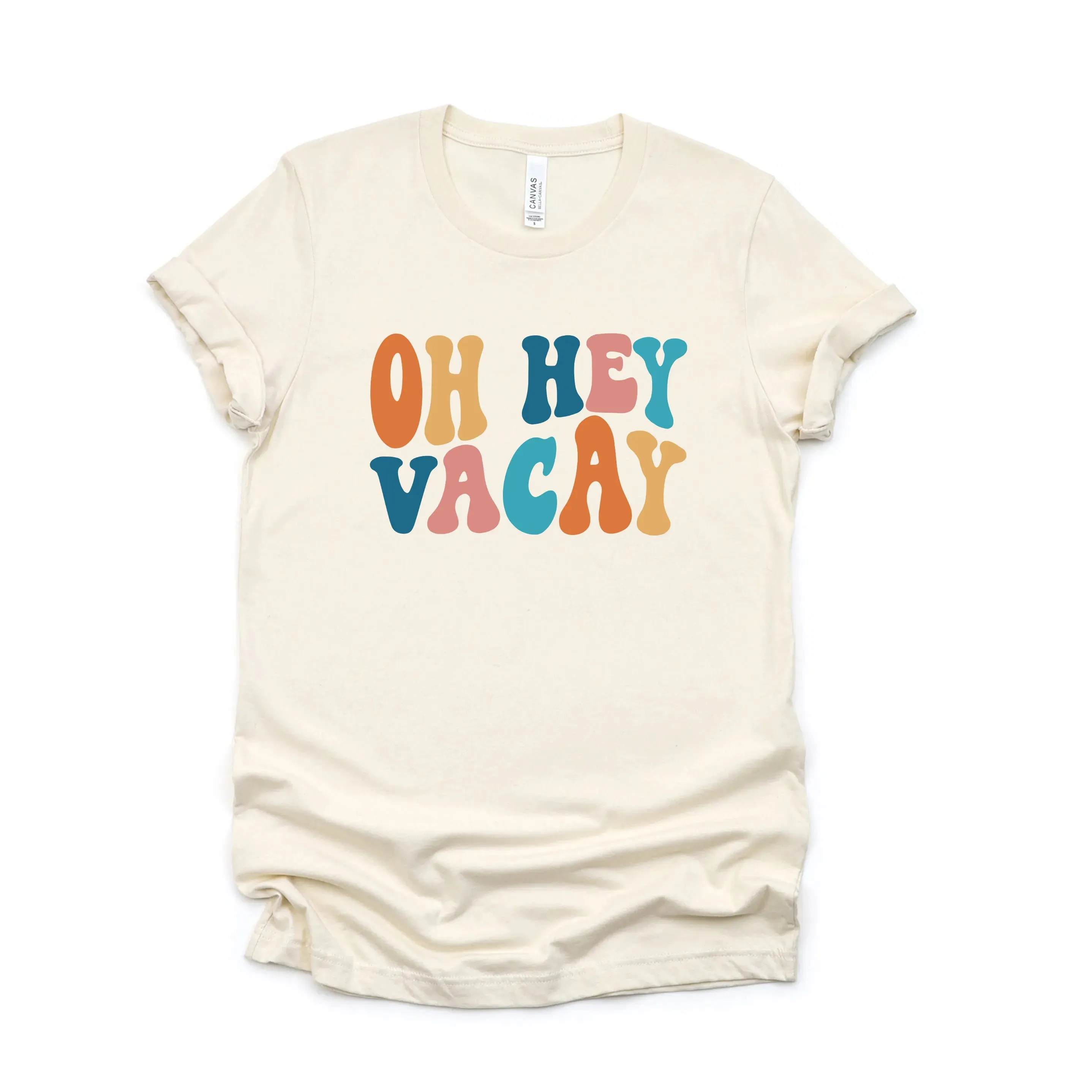 Oh Hey Vacay Wavy | Short Sleeve Graphic Tee sold by Roxie’s Picks product image thumbnail 2