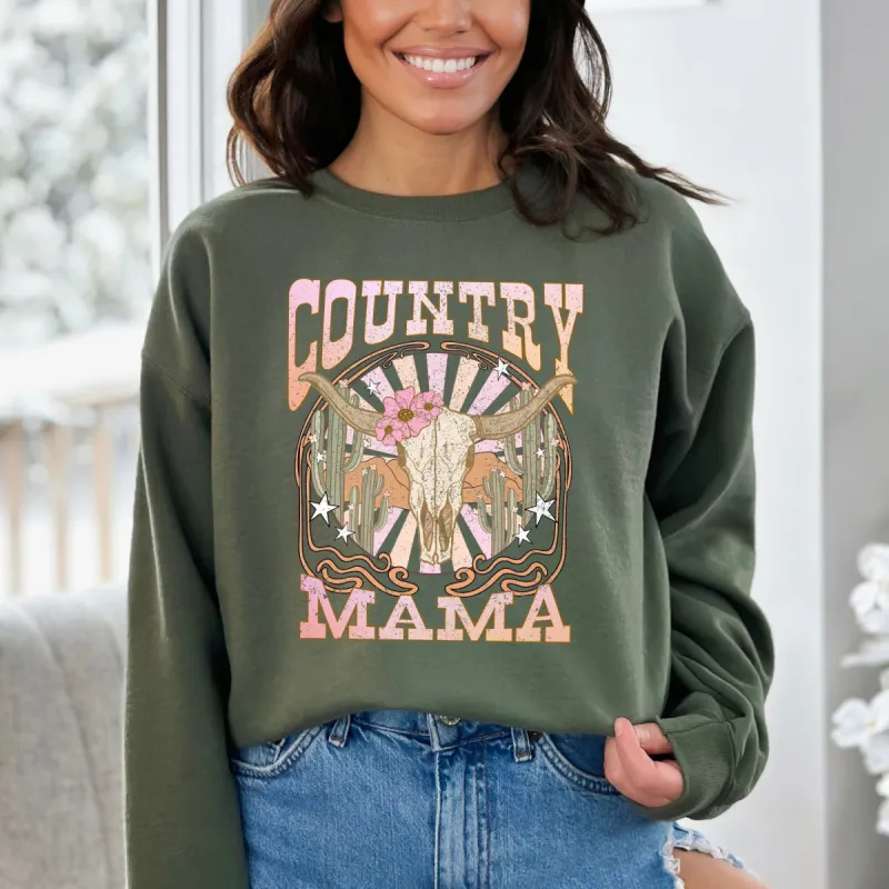 Country Mama Grunge | Sweatshirt sold by Roxie’s Picks