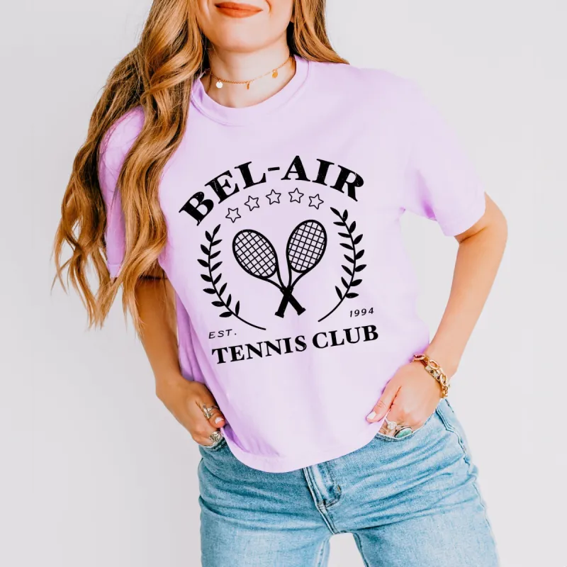 Bel Air Tennis Club | Relaxed Fit Cropped Tee sold by Roxie’s Picks