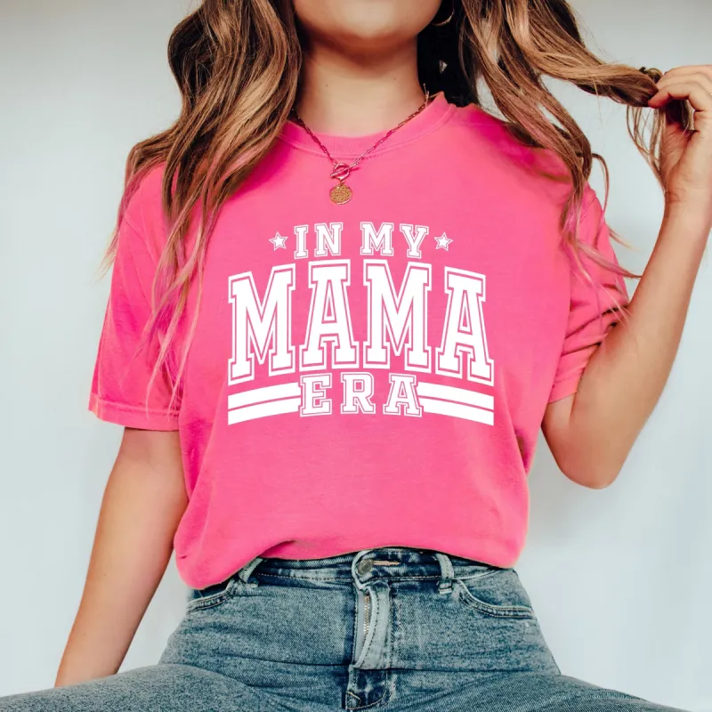 In My Mama Era Varsity | Garment Dyed Short Sleeve Tee sold by Roxie’s Picks