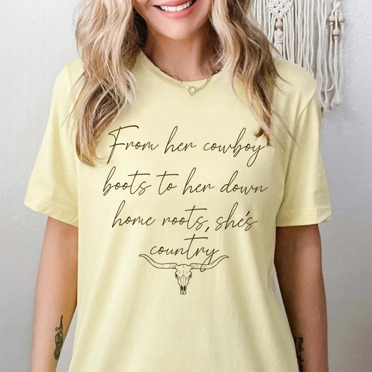 From Her Cowboy Boots Tee sold by Roxie’s Picks product image thumbnail 5