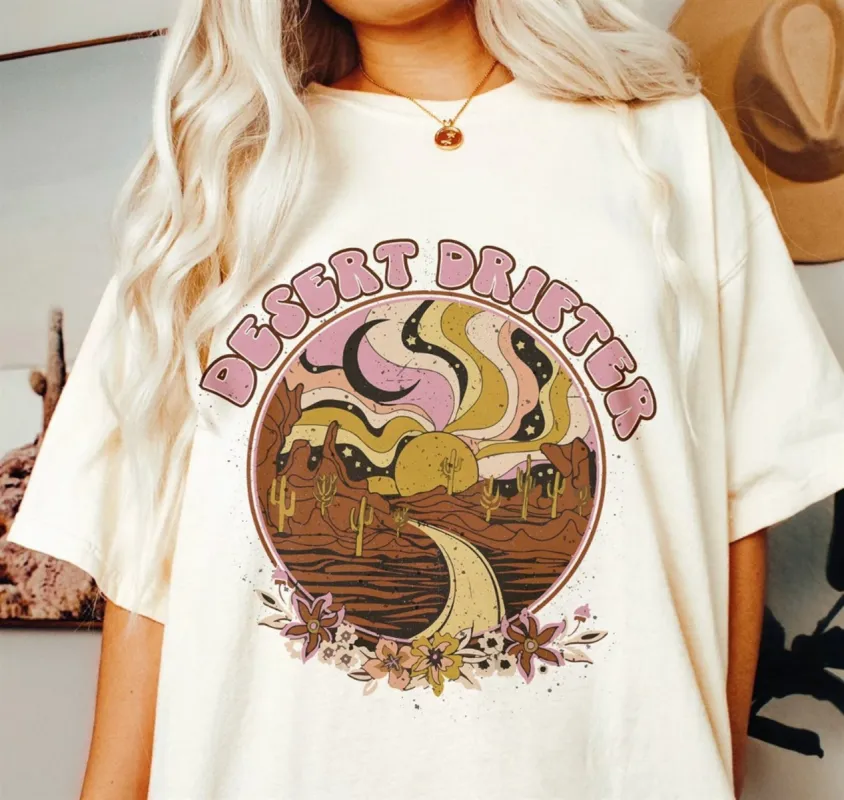 Desert Drifter T-Shirt or Crew Sweatshirt sold by Roxie’s Picks