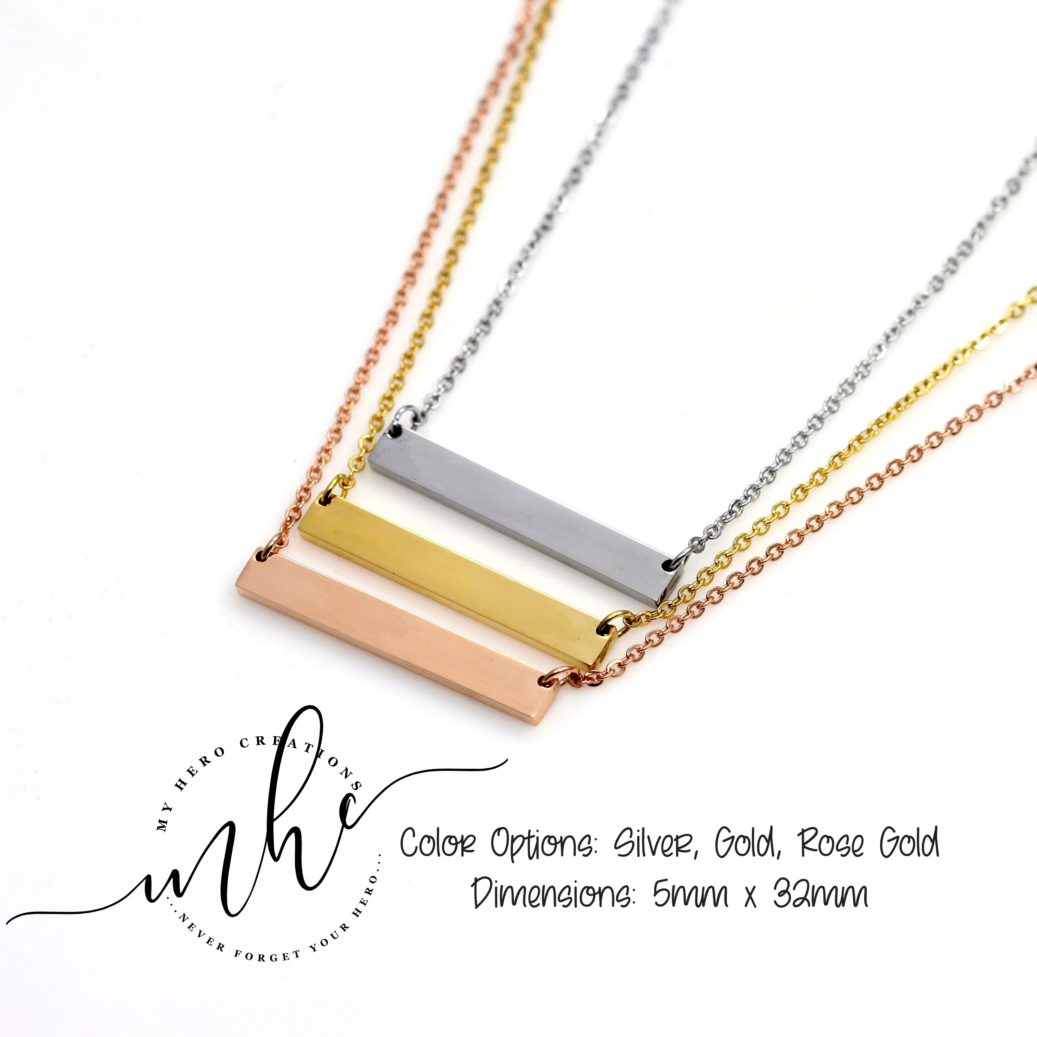 Personalized Name OR Word - Engraved Necklace sold by Roxie’s Picks product image thumbnail 3