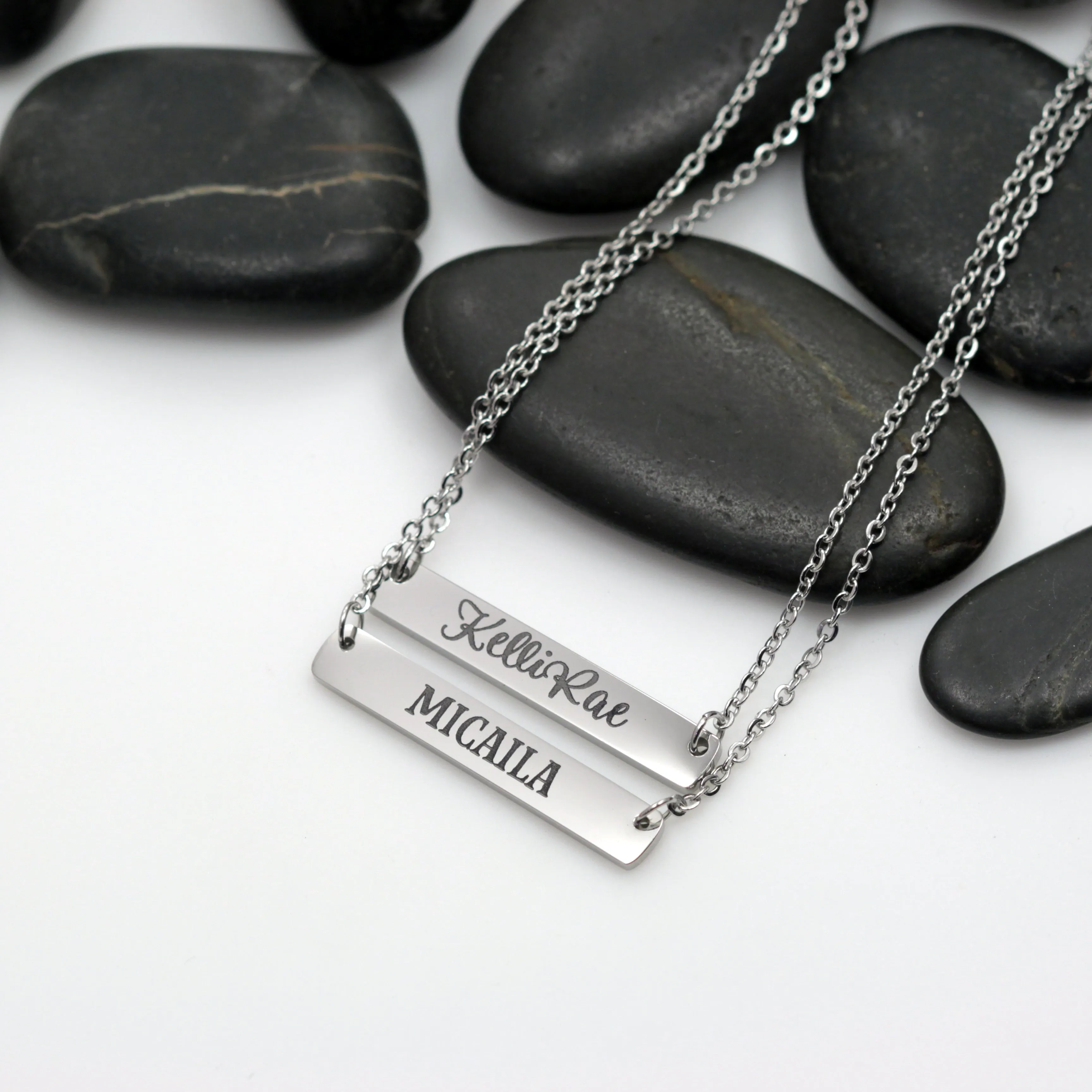 Personalized Name OR Word - Engraved Necklace sold by Roxie’s Picks