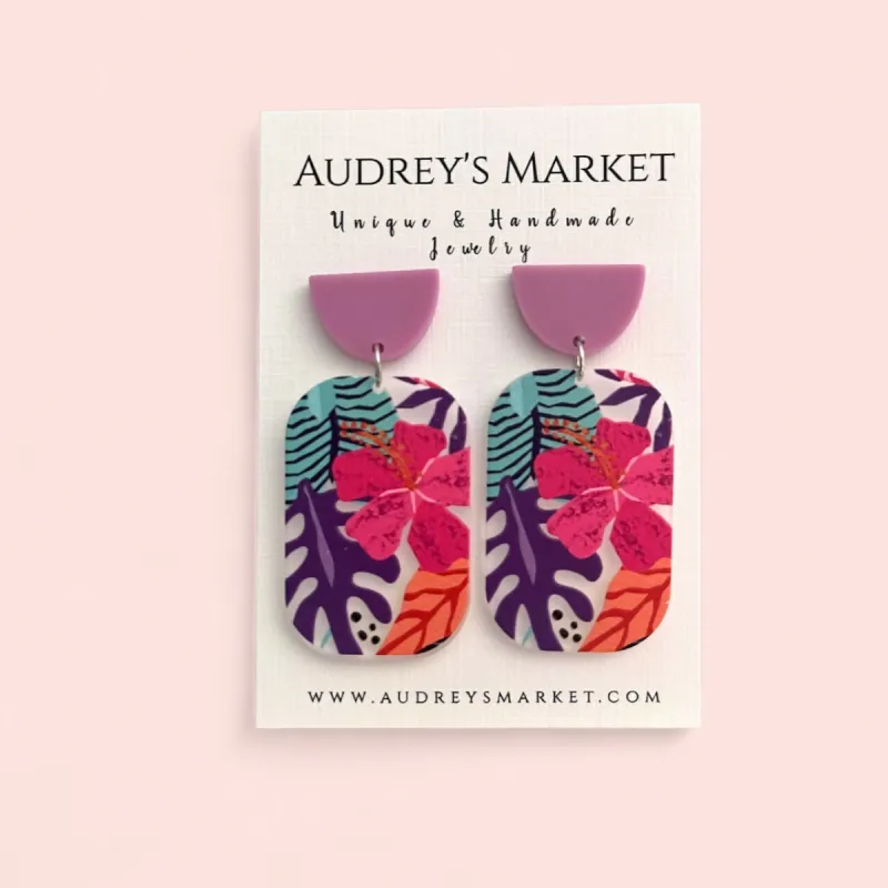 Lightweight Acrylic Colorful Earring Collection - Buy One Get One FREE On All Styles! sold by Roxie’s Picks
