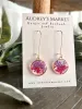 Pressed Flower Botanical Drop Dangle Earrings sold by Roxie’s Picks