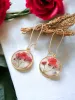 Pressed Flower Botanical Drop Dangle Earrings sold by Roxie’s Picks
