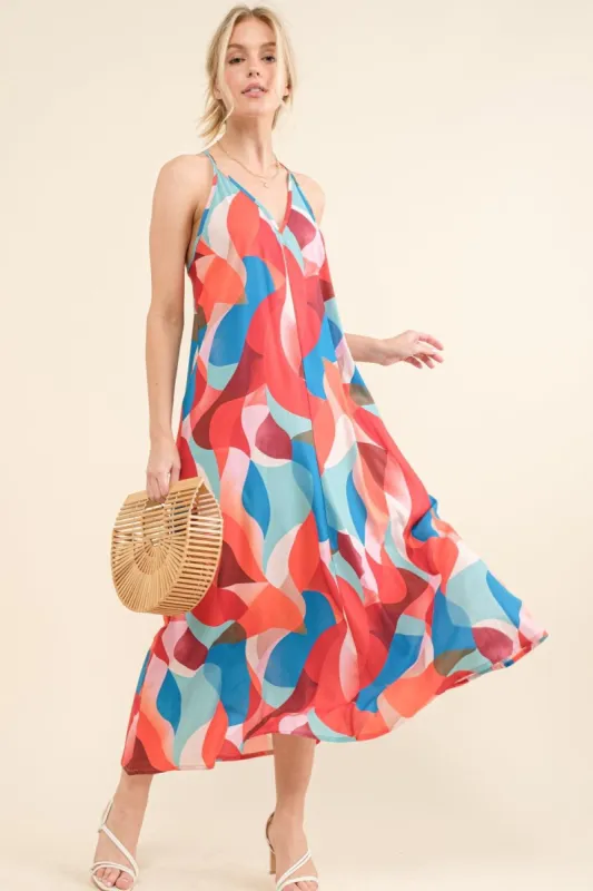Printed Crisscross Back Cami Dress - Clearance! sold by Roxie’s Picks