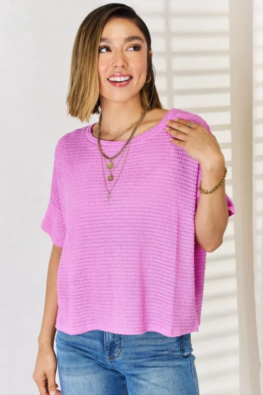 Zenana Full Size Short Sleeve Top - Clearance! sold by Roxie’s Picks