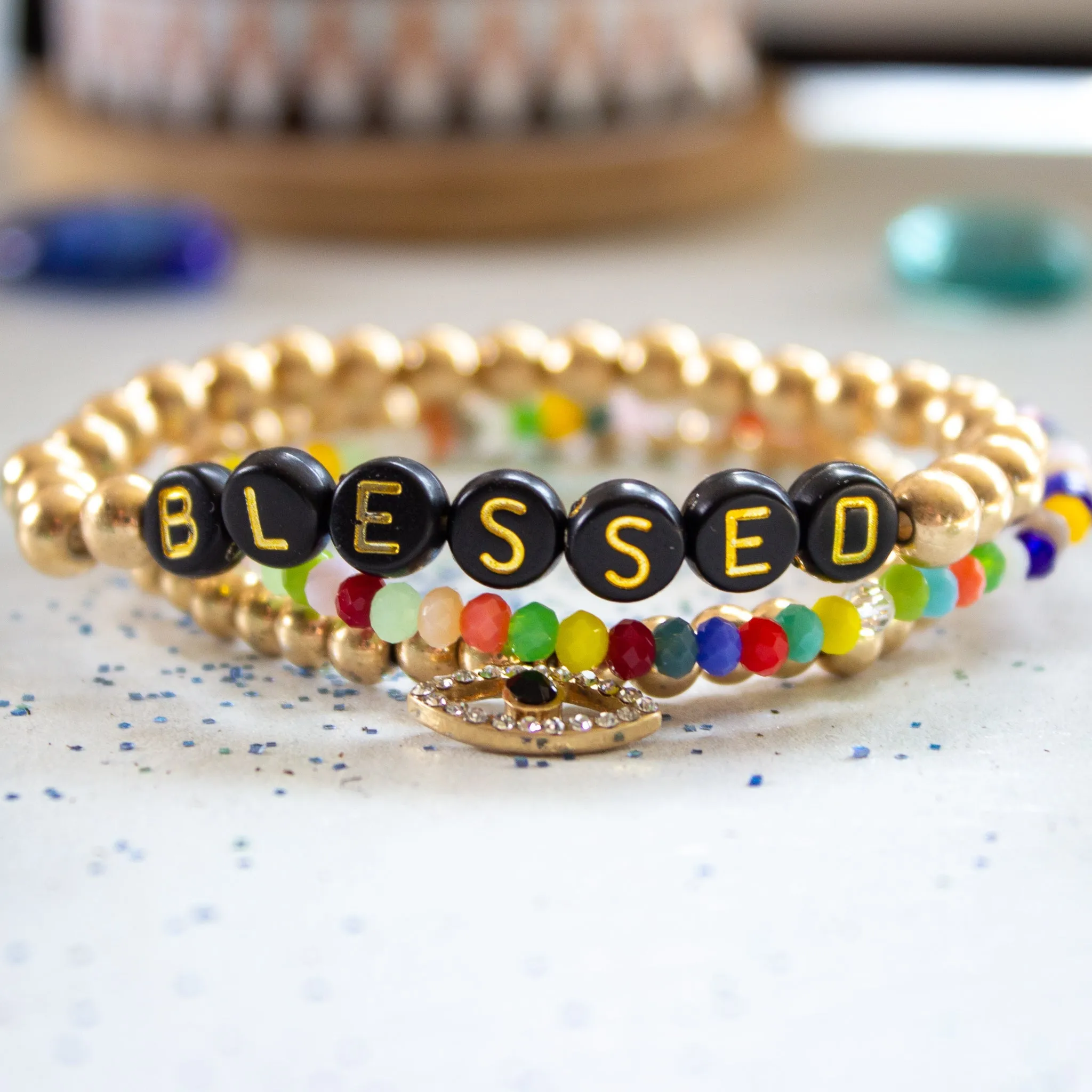 Blessed Beaded Stacking Bracelets sold by Roxie’s Picks