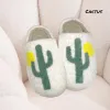 Cactus Sherpa Fuzzy Slippers sold by Roxie’s Picks