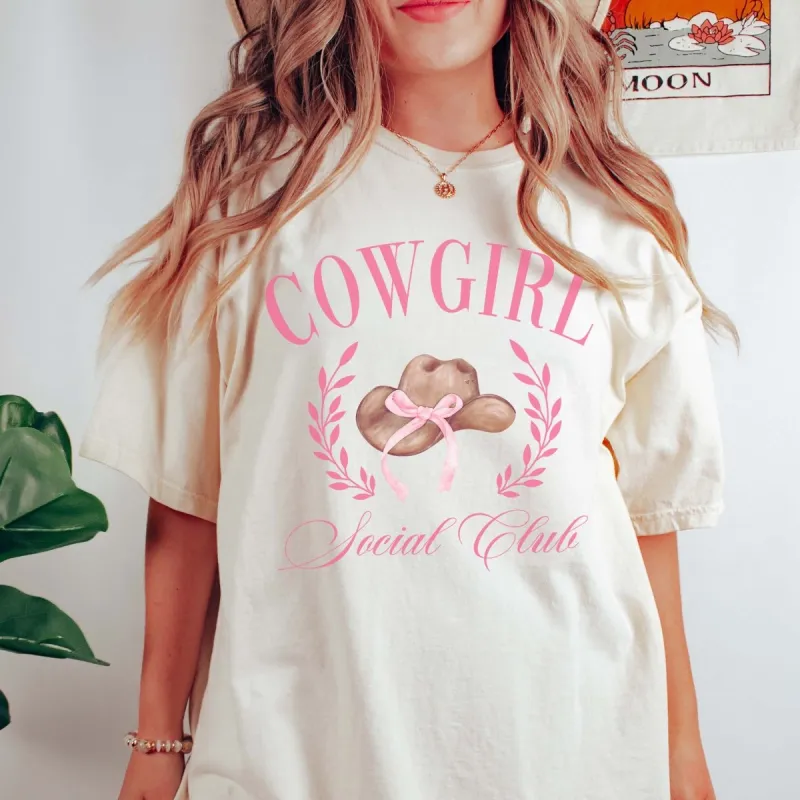 Cowgirl Social Club Comfort Color Tee sold by Roxie’s Picks