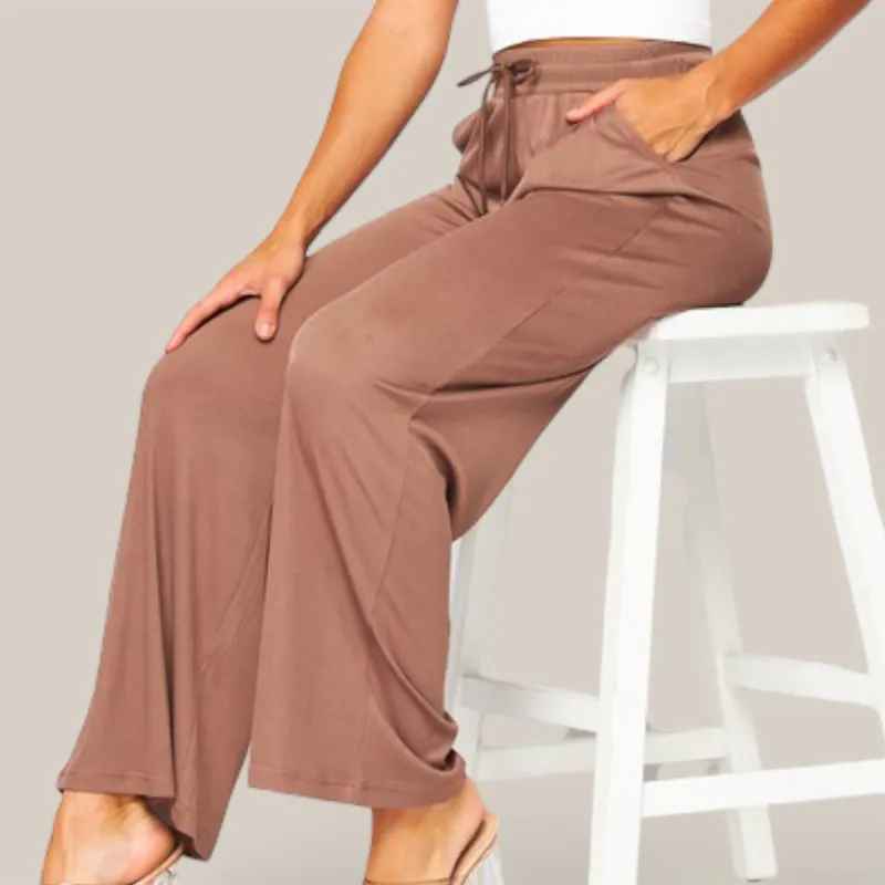 Karlyn Stretchy Drawstring Wide Leg Pants sold by Roxie’s Picks