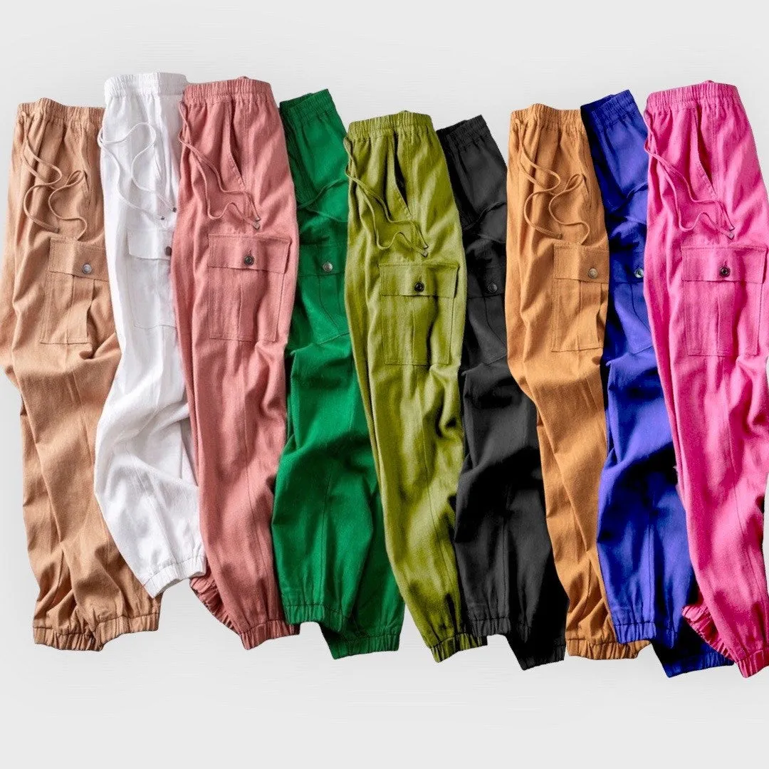 Cargo Utility Drawstring Jogger Pants - SMALL only sold by Roxie’s Picks