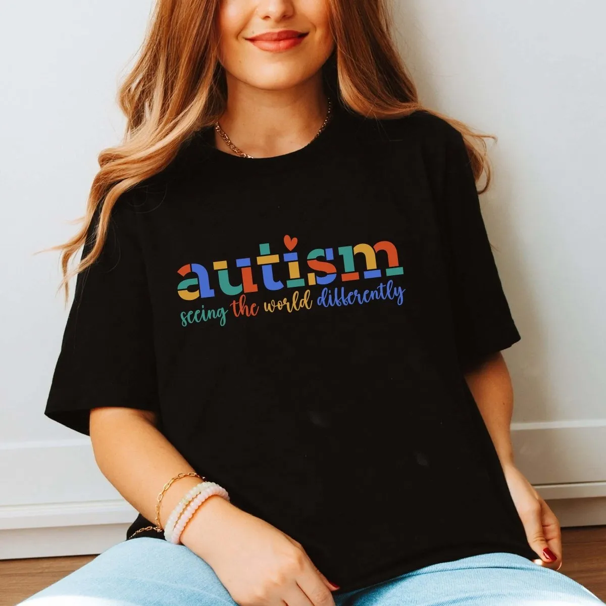 Seeing The World Differently Autism Awareness Tee sold by Roxie’s Picks product image thumbnail 2