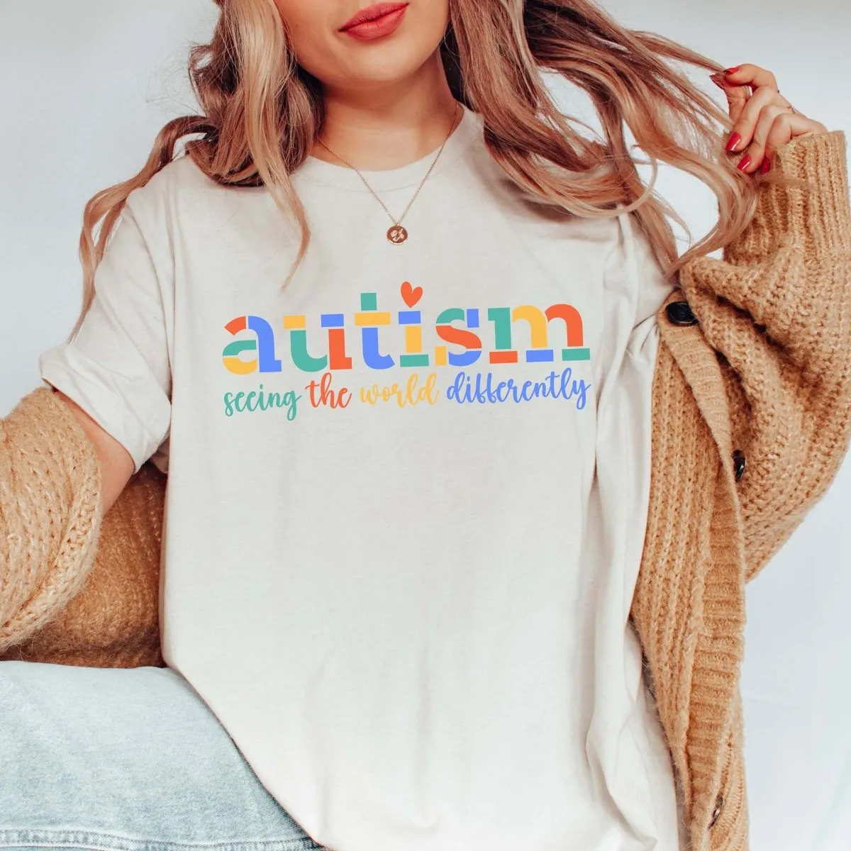 Seeing The World Differently Autism Awareness Tee sold by Roxie’s Picks product image thumbnail 4