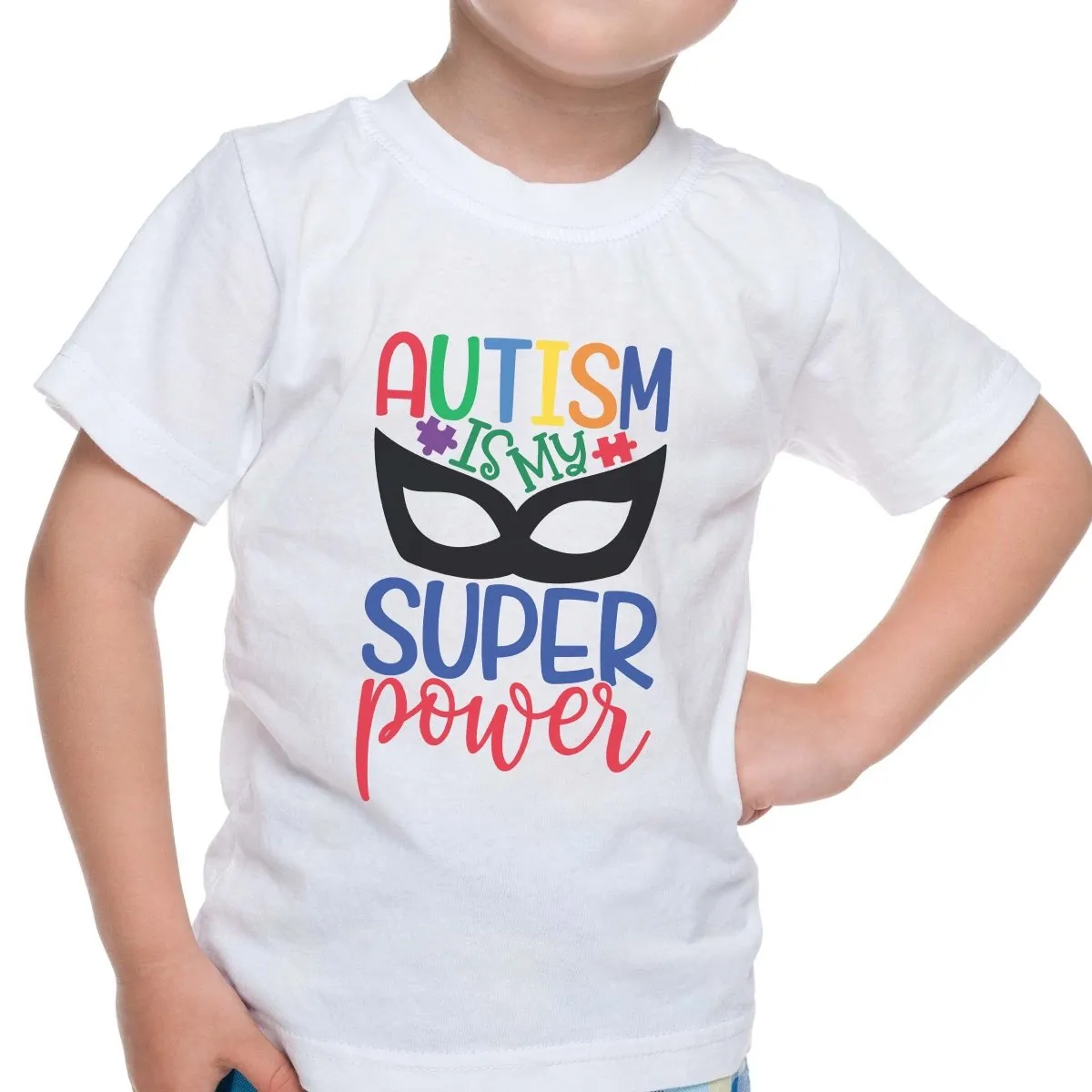 Autism Is My Super Power Youth Tee sold by Roxie’s Picks product image thumbnail 3
