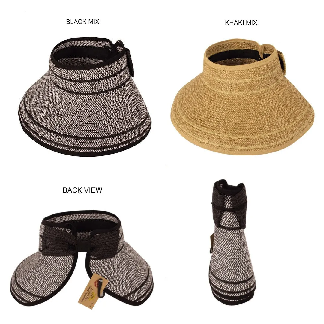 Easy Rollable Straw Visor Hat sold by Roxie’s Picks product image thumbnail 5