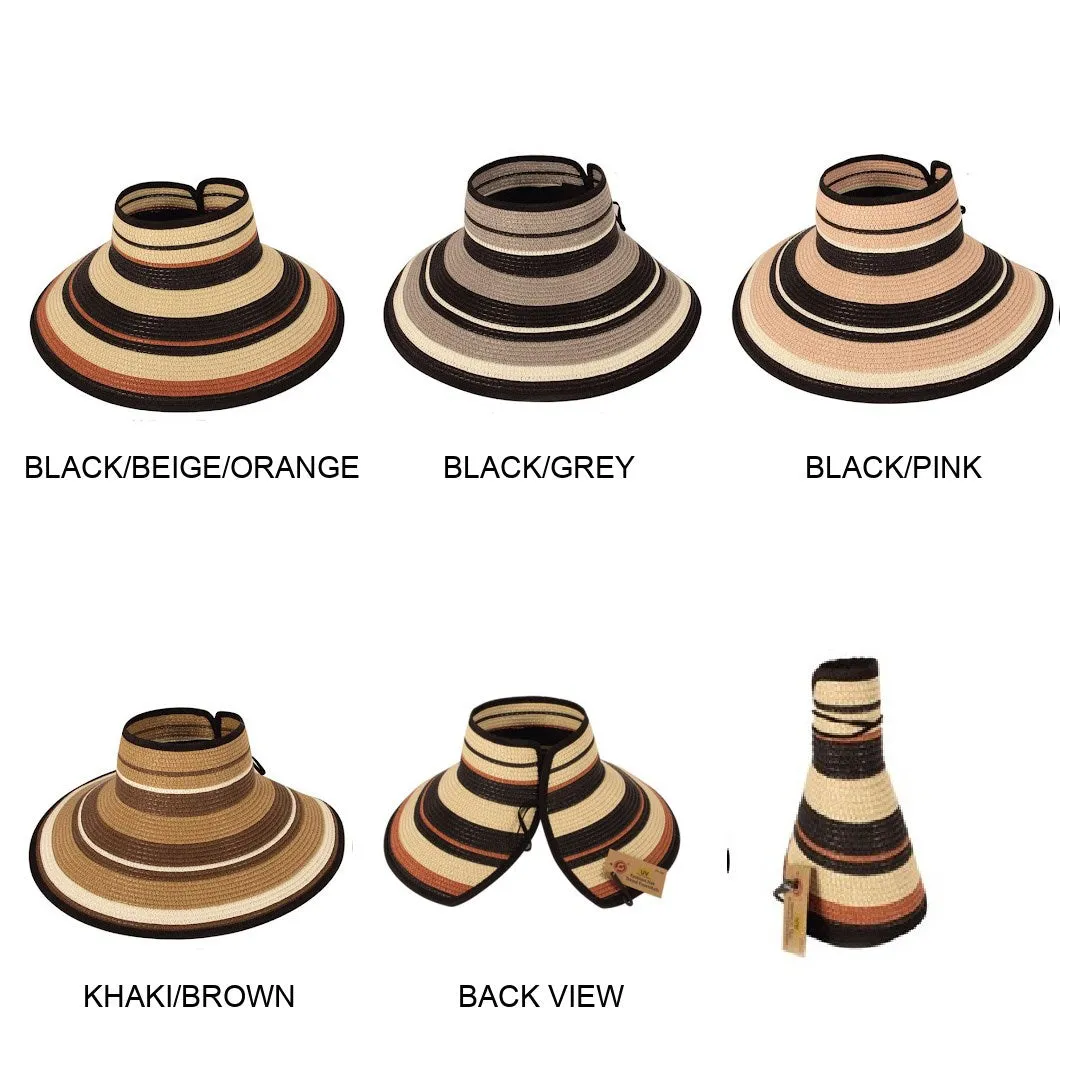 Easy Rollable Straw Visor Hat sold by Roxie’s Picks product image thumbnail 3