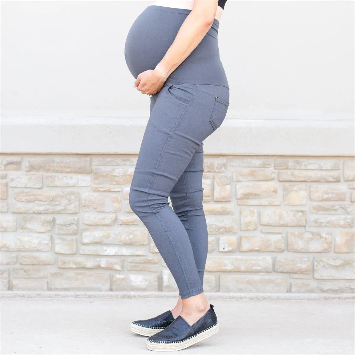 Twill Maternity Stretchy Jeggings sold by Roxie’s Picks product image thumbnail 5