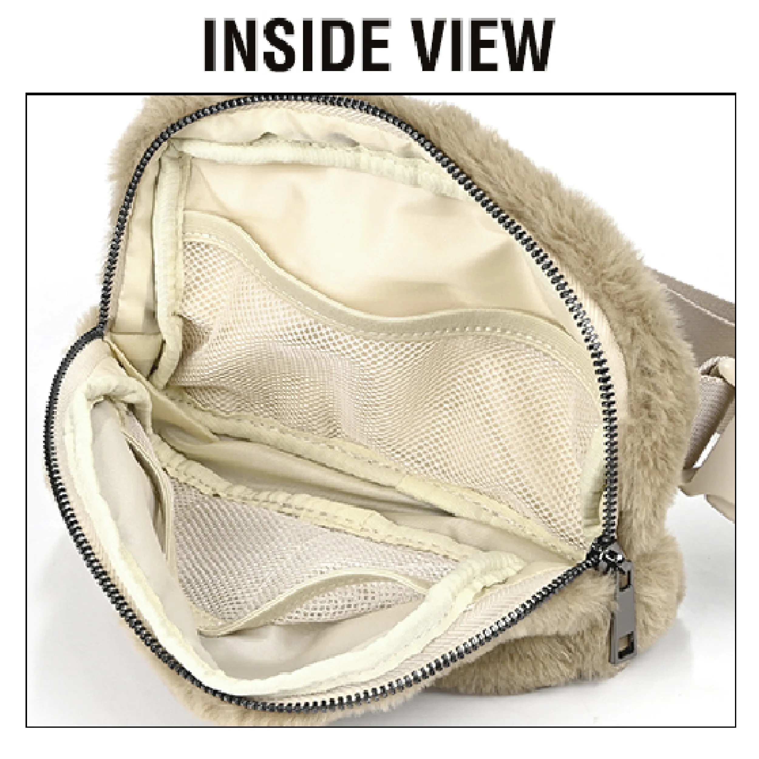 CC Faux Fur Cross-Body Belt Bag | Fanny Pack | Sling Bag sold by Roxie’s Picks product image thumbnail 5