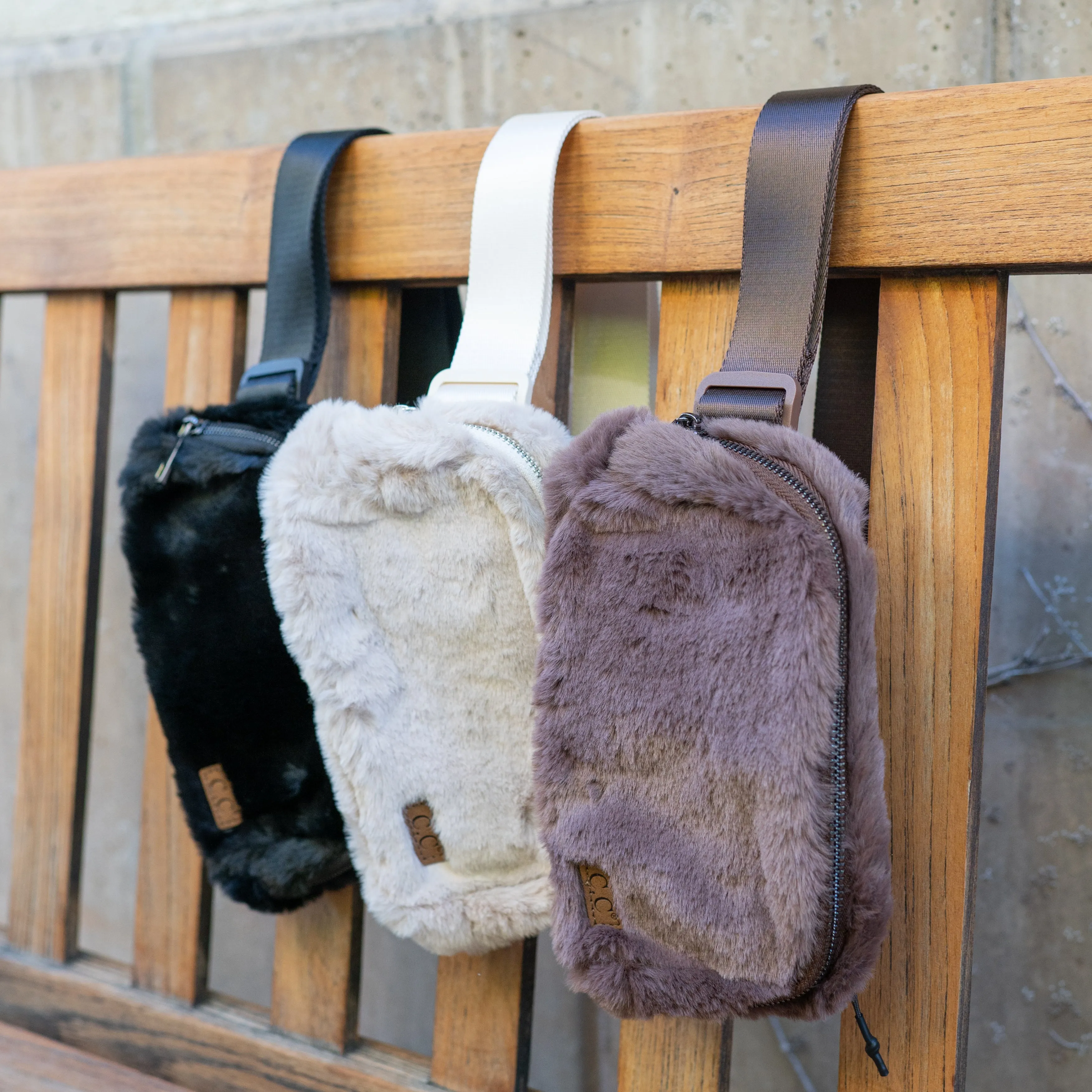 CC Faux Fur Cross-Body Belt Bag | Fanny Pack | Sling Bag sold by Roxie’s Picks