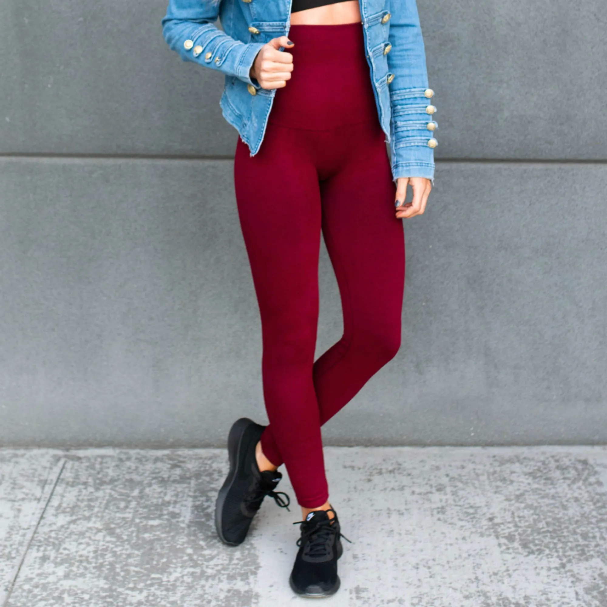 Compression Non-Lined Tummy Control Leggings (Yelete) sold by Roxie’s Picks product image thumbnail 2