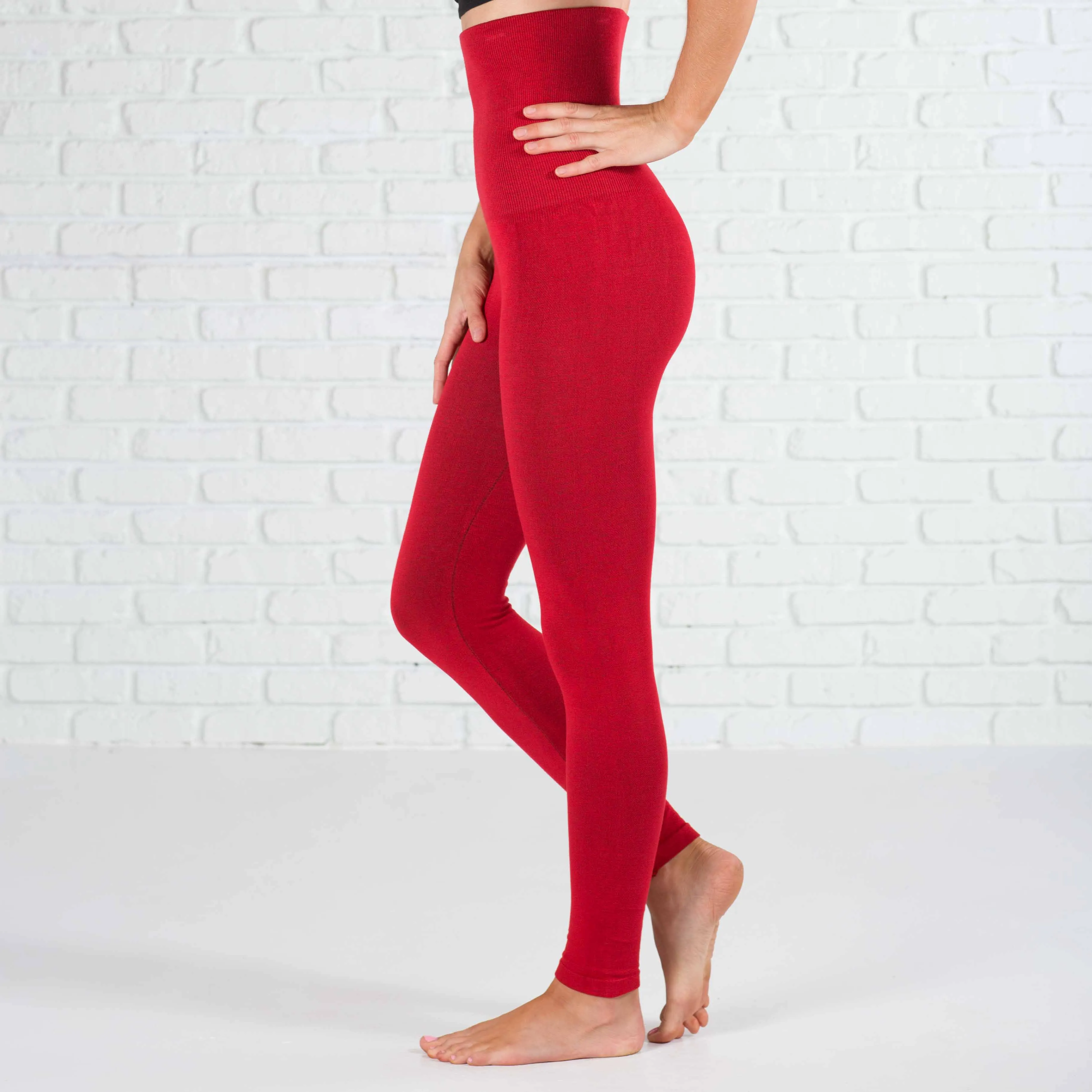 Compression Non-Lined Tummy Control Leggings (Yelete) sold by Roxie’s Picks product image thumbnail 3