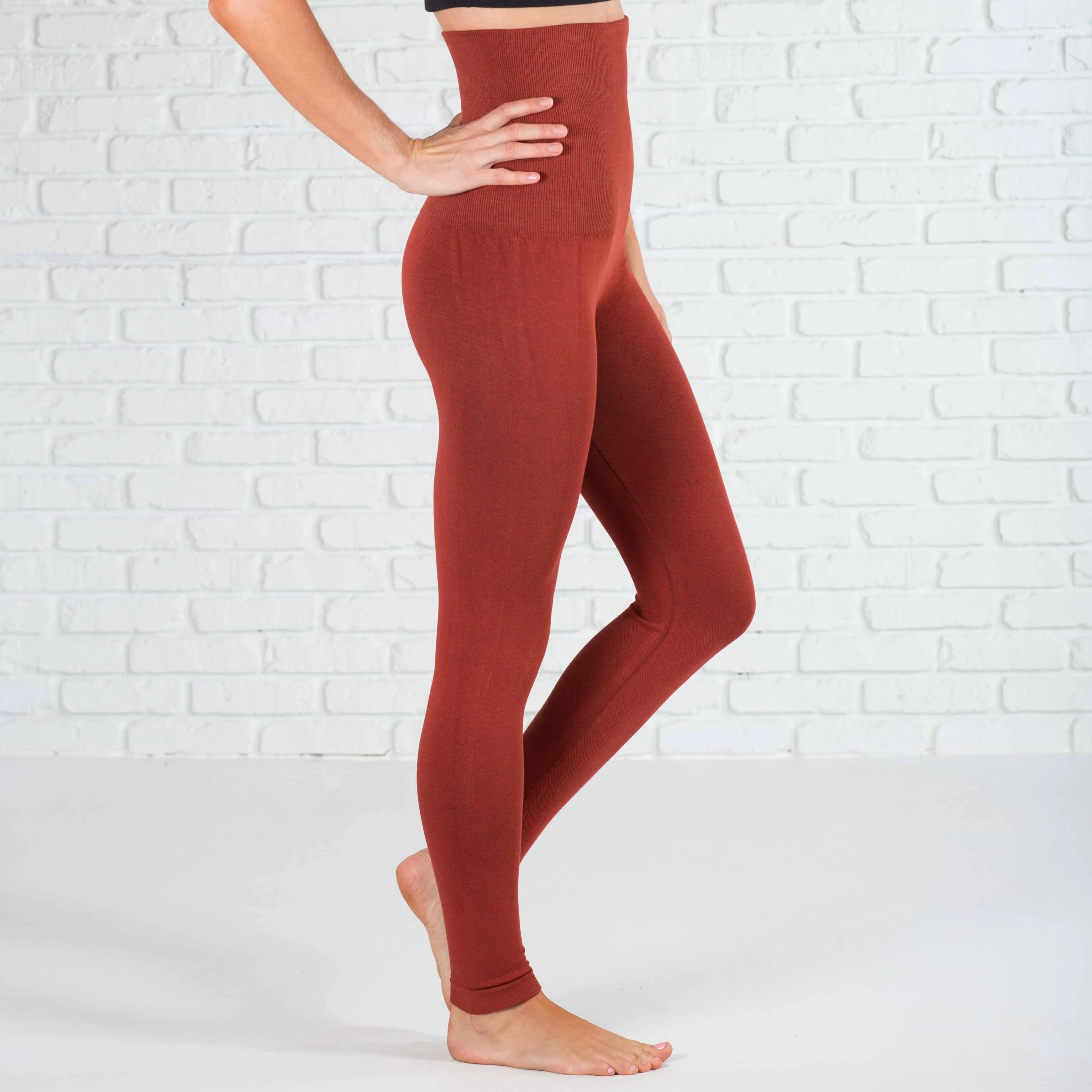 Compression Non-Lined Tummy Control Leggings (Yelete) sold by Roxie’s Picks product image thumbnail 4