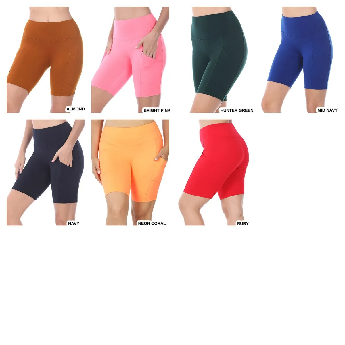 Tummy Control Biker Short Leggings | Cell Phone Pocket (Zenana) sold by Roxie’s Picks product image thumbnail 3