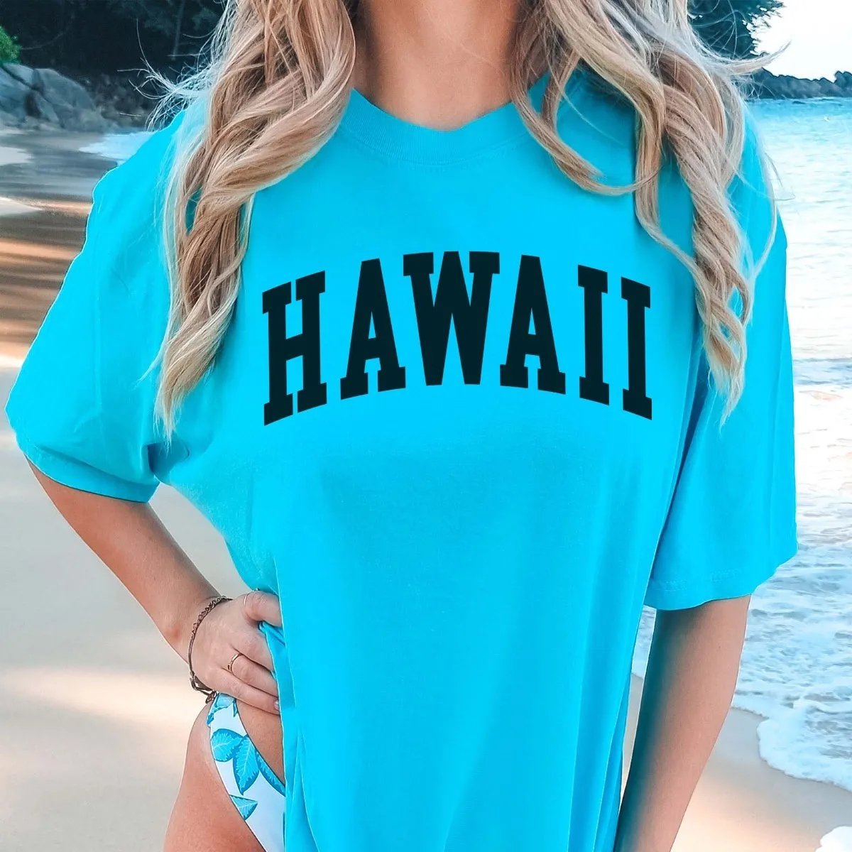 Hawaii Comfort Color Tee sold by Roxie’s Picks product image thumbnail 5