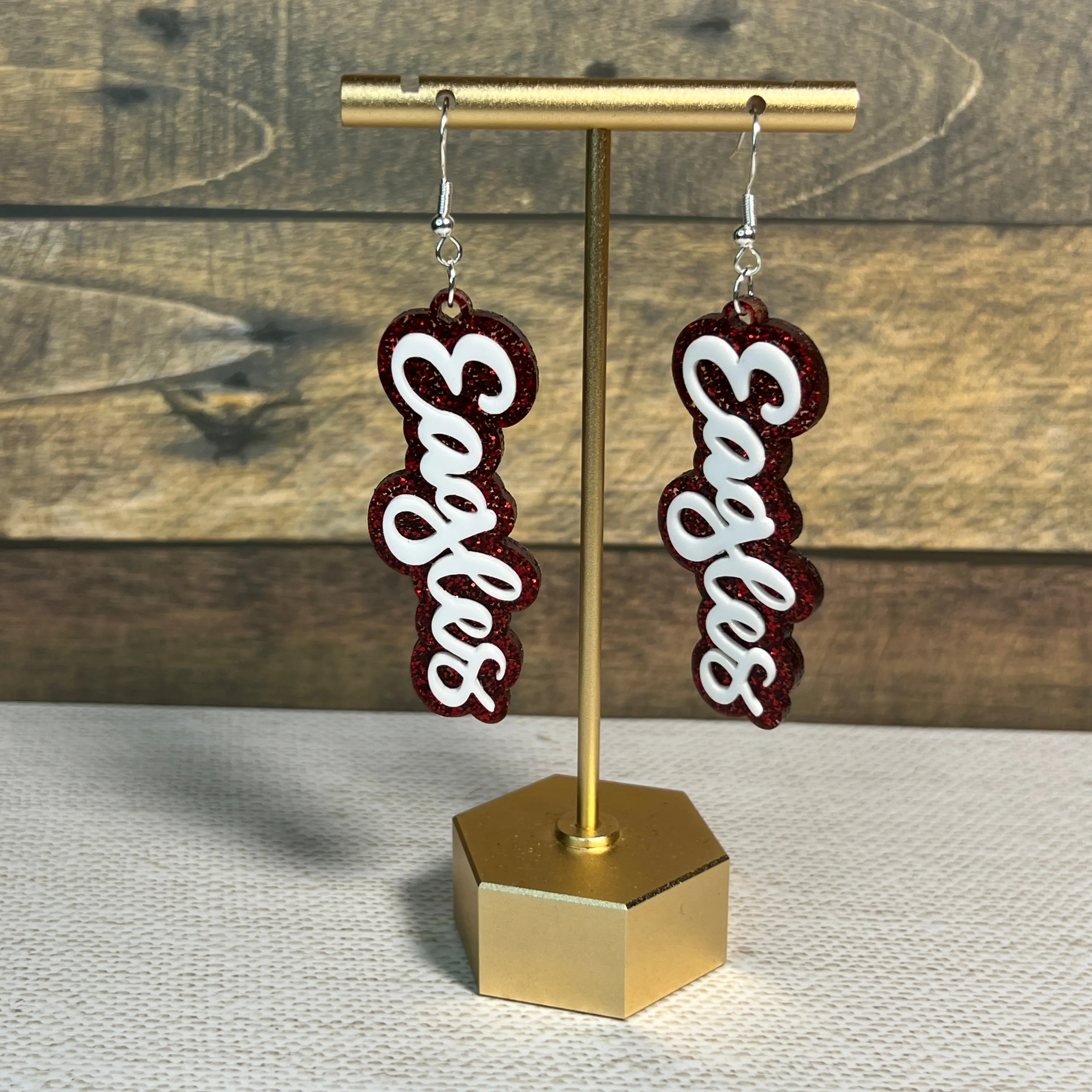 Customizable Spirit Acrylic Stacked Dangle Earrings sold by Roxie’s Picks product image thumbnail 4
