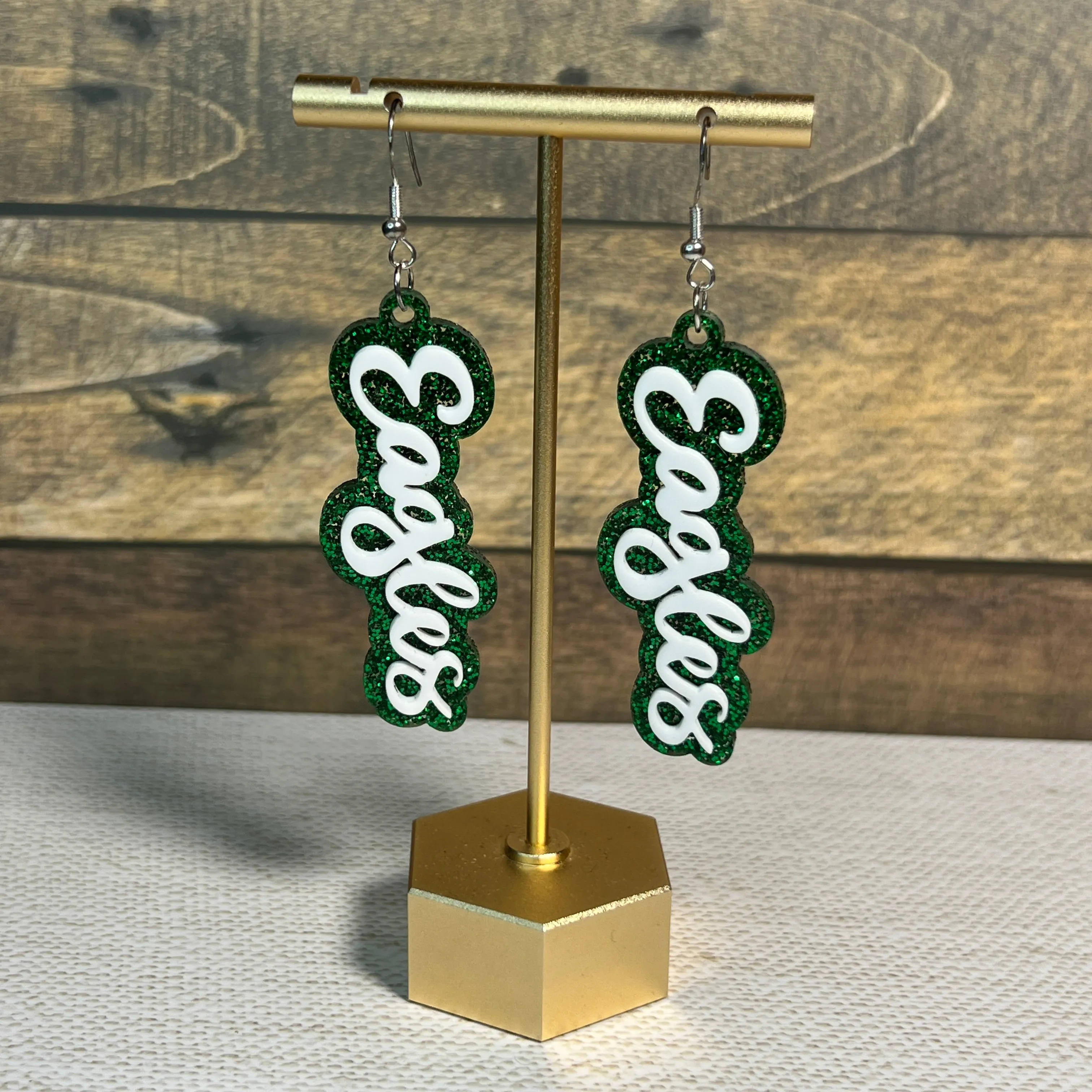 Customizable Spirit Acrylic Stacked Dangle Earrings sold by Roxie’s Picks