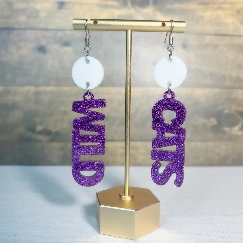 Customizable Spirit Acrylic Dangle Earrings with Top sold by Roxie’s Picks